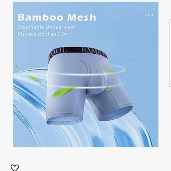 BAMBOO COOL Men’s Underwear boxer briefs Soft Comfortable Bamboo Viscose Large - Picture 7 of 15